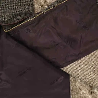 Pre-owned Burberry Scarf Detail Wool Mohair Tweed Car Coat In Brown