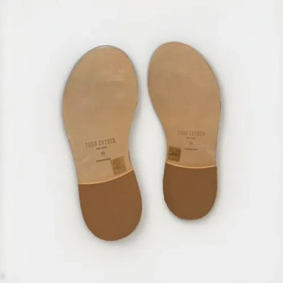 Pre-owned Todd Snyder Tuscan Leather Thong Cross Sandal In Brown Sz 10 Nwb