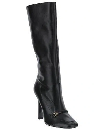 Pre-owned Saint Laurent Camden Boots In Shiny Grained Leather In Black