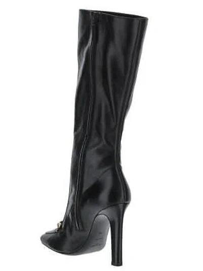 Pre-owned Saint Laurent Camden Boots In Shiny Grained Leather In Black