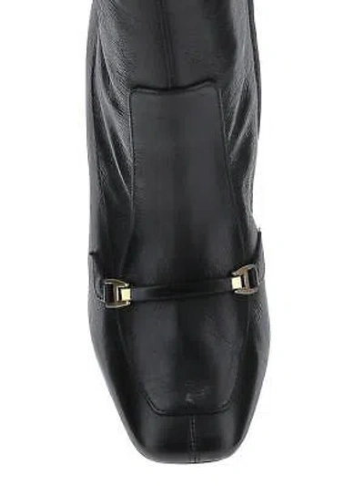 Pre-owned Saint Laurent Camden Boots In Shiny Grained Leather In Black