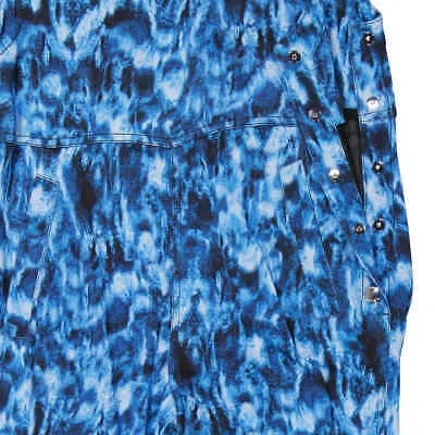 Pre-owned Burberry Ripple-print Jumpsuit In Ink Blue