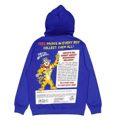 Pre-owned Moschino Tony The Tiger Graphic Hoodie In Blue