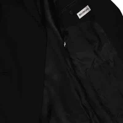 Pre-owned Balenciaga Ladies Black Suspended Shoulder Jacket, Brand Size 36 (us Size 2)