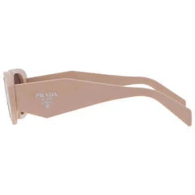 Pre-owned Prada Purple Brown Rectangular Ladies Sunglasses Pr 17ws Vyj6x1 49