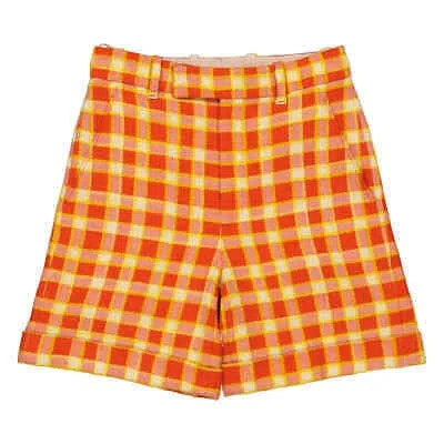 Pre-owned Gucci Check Tweed Shorts In Multicolor