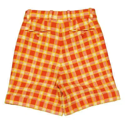 Pre-owned Gucci Check Tweed Shorts In Multicolor