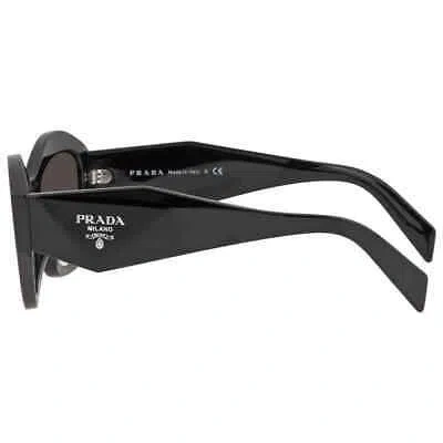 Pre-owned Prada Grey Gradient Cat Eye Ladies Sunglasses Pr 07ysf 1ab0a7 55 Pr 07ysf 1ab0a7 In Gray