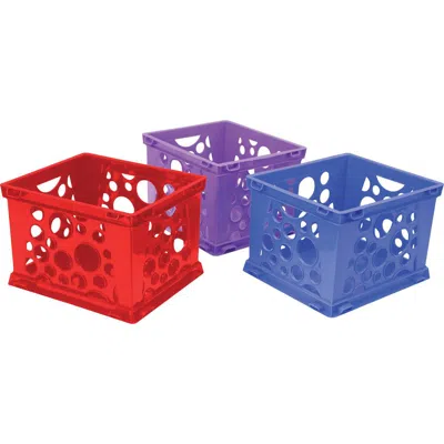 Storex Premium Storage Crate - External Dimensions: 17.3" Length X 14.3" Width X 10.5"height - Media Size S