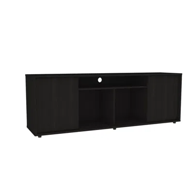 DEPOT E-SHOP DALLAS TV STAND BLACK WENGUE 