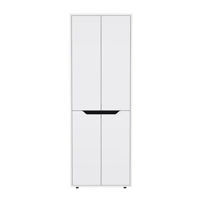 Depot E-shop 67"h Kitchen Storage Cabinet, With Four Doors And Five Interior Shelves