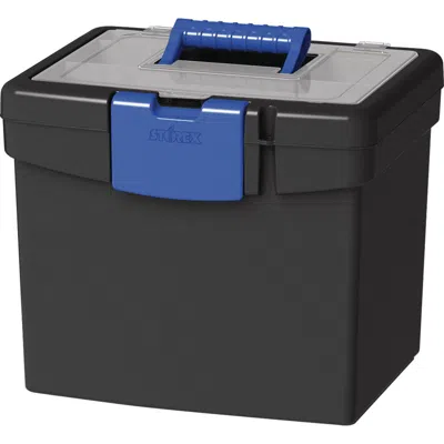 Storex File Storage Box With Xl Storage Lid - External Dimensions: 10.9" Length X 13.3" Width X 11" Height