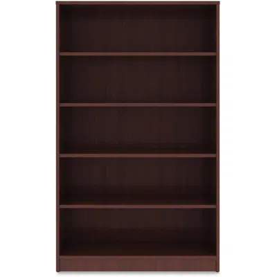 Lorell Laminate Bookcase - 0.8" Shelf, 36" X 12"60" - 5 Shelve(s) - 4 Adjustable Shelf(ves) - Square Edge -