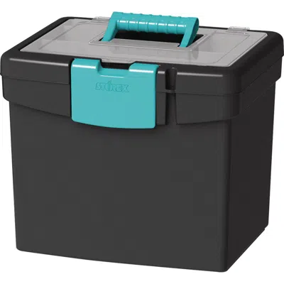 Storex File Storage Box With Xl Storage Lid - External Dimensions: 10.9" Length X 13.3" Width X 11" Height