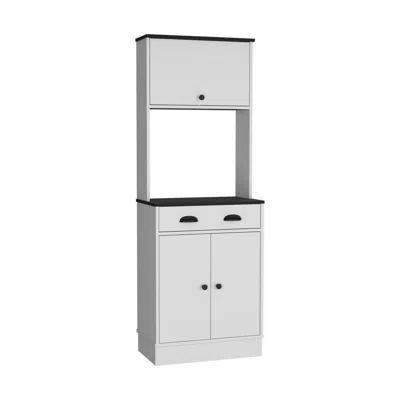 Depot E-shop Apex 66.3" H Kitchen Pantry With Drawer, 2 Cabinets