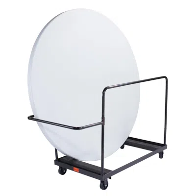 National Public Seating Nps Folding Table Dolly For Vertical Storage, 71" Round Tables
