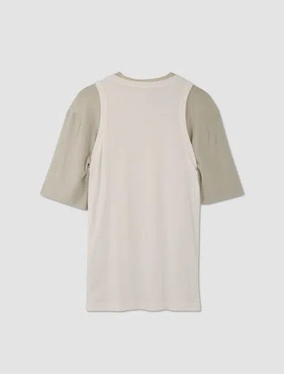 Shop Jil Sander Layered T-shirt In Bianco