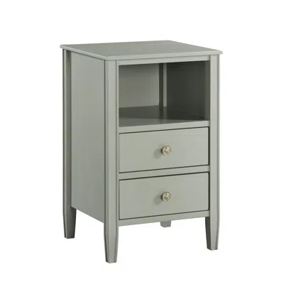 Comfort Pointe Winsley 2-drawer Storage Nightstand - Antique Gray