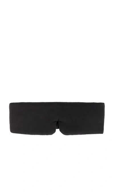 Lunya Washable Silk Sleep Mask In Immersed Black