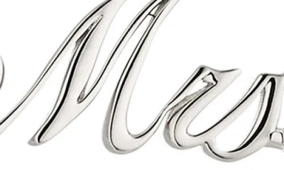 Shop Nadri Heartbreaker Mrs. Necklace In Rhodium