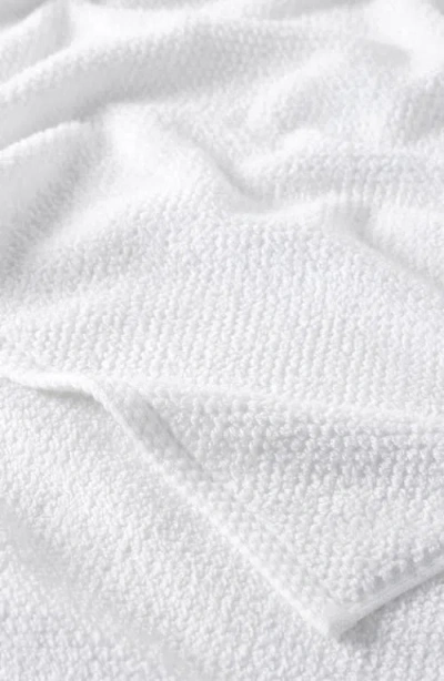 Woven & Weft Cotton 4-pack Textured Bath Towel Set In Optic White