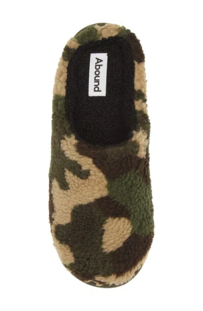 Abound Quinn Smiley Slipper In Green Camo