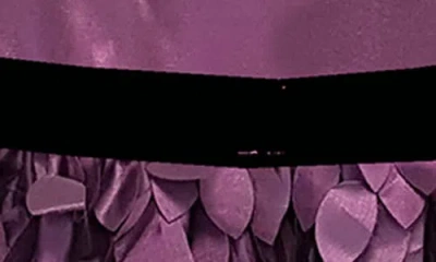 Joe-ella Kids' Textured Leaf Party Dress In Plum