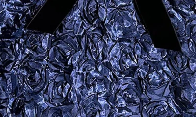 Joe-ella Kids' Textured Roses Party Dress In Blue