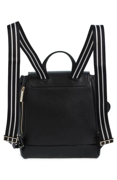 Kate Spade New York Rosie Medium Leather Flap Backpack In Black