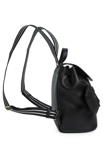 Kate Spade New York Rosie Medium Leather Flap Backpack In Black