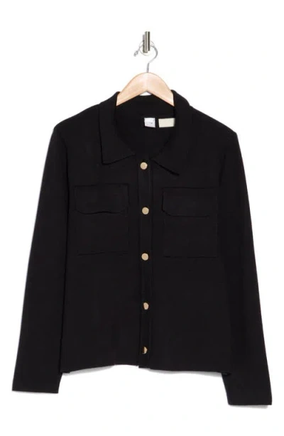 By Design Phoebe Crop Cardigan In Black