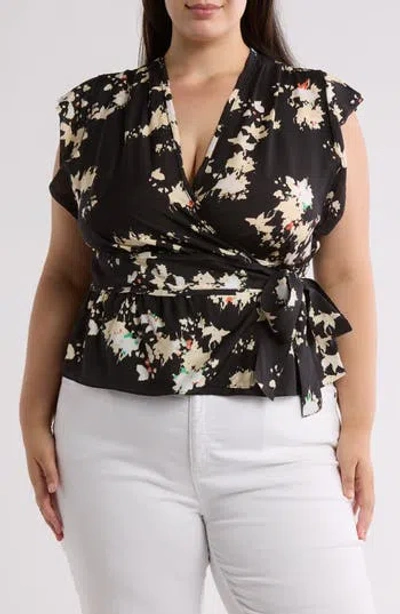 Joie Ashlene Side Tie Top In Caviar Multi
