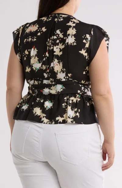 Joie Ashlene Side Tie Top In Caviar Multi