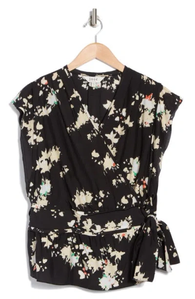 Joie Ashlene Side Tie Top In Caviar Multi