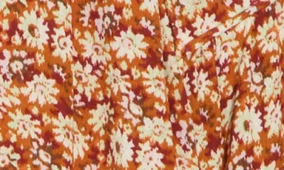 Joie Jenny Floral Woven Top In Umber Multi