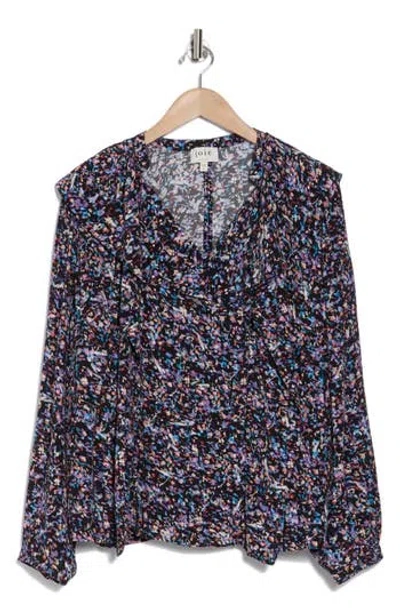 Joie Raquel Ditsy Floral Top In Caviar Multi