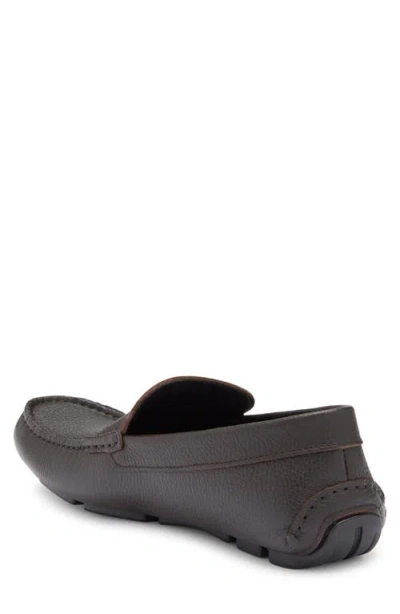 Kurt Geiger London Stirling Moc Toe Driving Shoe In Dark Brown