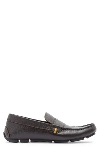 Kurt Geiger London Stirling Moc Toe Driving Shoe In Dark Brown