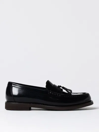 Shop Brunello Cucinelli Loafers  Woman Color Black In Schwarz