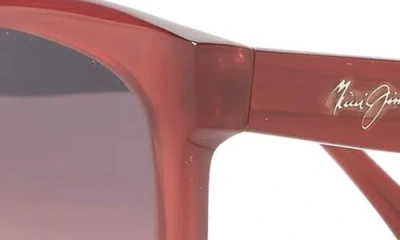 Maui Jim 56mm Core Polarized Cat Eye Sunglasses In Raspberry Raspberry Rose