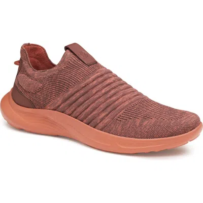 Johnston & Murphy Escape Knit Slip-on Sneaker In Rust