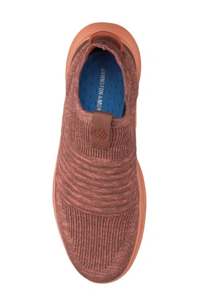 Johnston & Murphy Escape Knit Slip-on Sneaker In Rust
