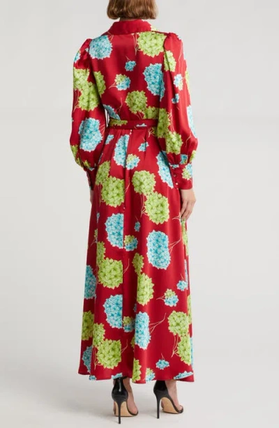 By Design Rebel Twill Maxi Dress In Tossed Hydrangea