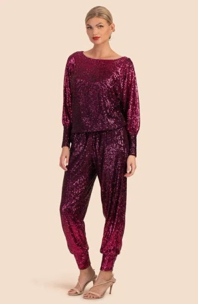 Trina Turk Sprite 3 Top In Festive Fuchsia/plum