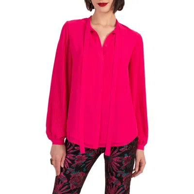 Trina Turk Ethereal Top In Aurora Pink