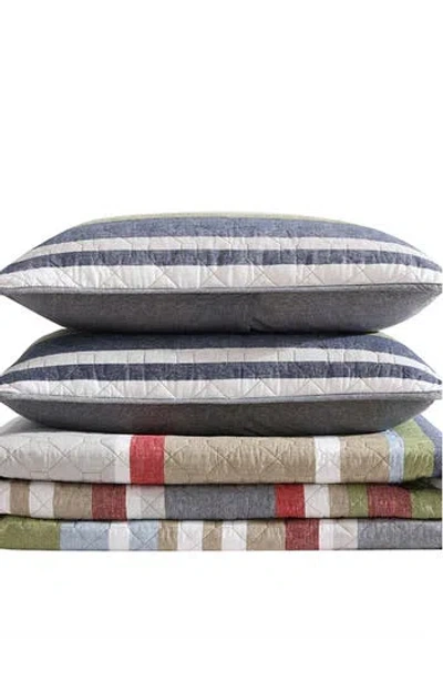 Eddie Bauer Salmon Ladder Twin Daybed Quilt & Sham Set In Navy Multi