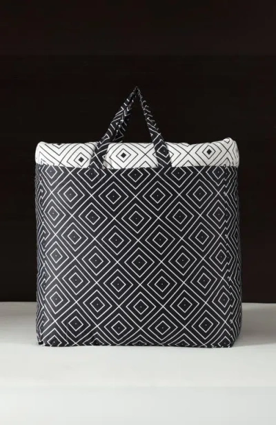 Bebejan Geometric 5-piece Reversible Comforter Set In Black White