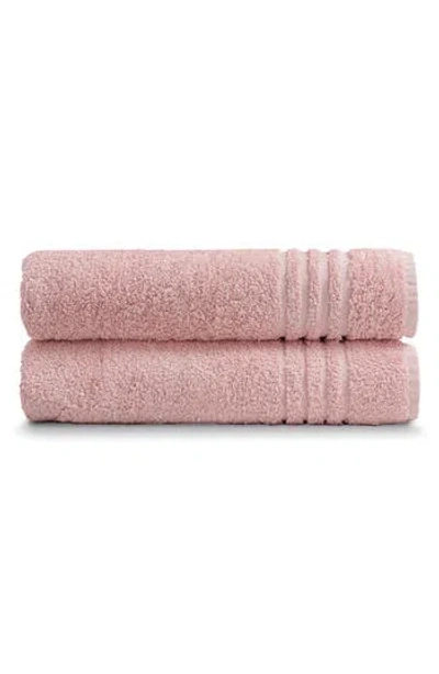 Ella Jayne Home Solid Cotton 2-piece Bath Towel Set In Rose