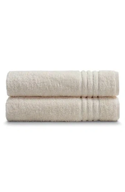 Ella Jayne Home Solid Cotton 2-piece Bath Towel Set In Ivory
