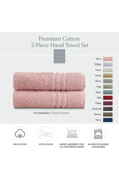 Ella Jayne Home Solid Cotton 4-piece Towel Set In Rose
